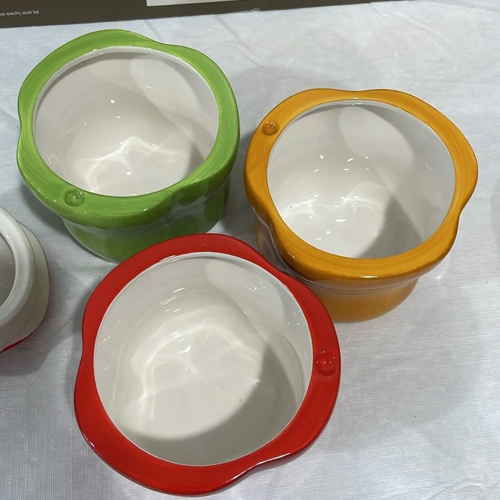 Pier 1 Imports peppers 20 oz canister set kitchen decor storage glazed
